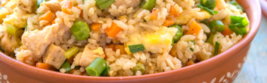 Garlic Chicken Fried Rice